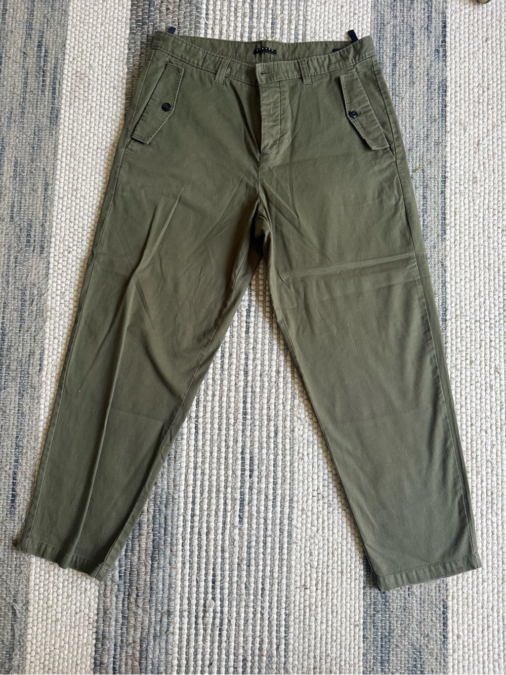 Sisley Olive Green Men's Chinos